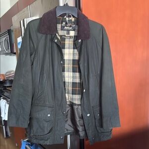 Barbour Green Military Field Jacket Waxed Cotton